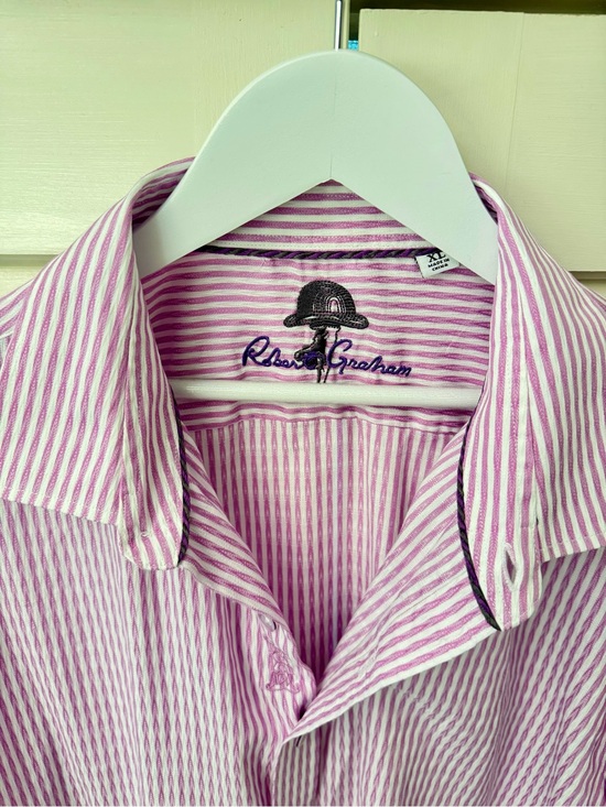 Robert Graham Other - Men’s - Robert Graham Pink & White Striped Dress Shirt
